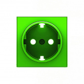 SKY Накладка розетки 2К+З, зелёная
